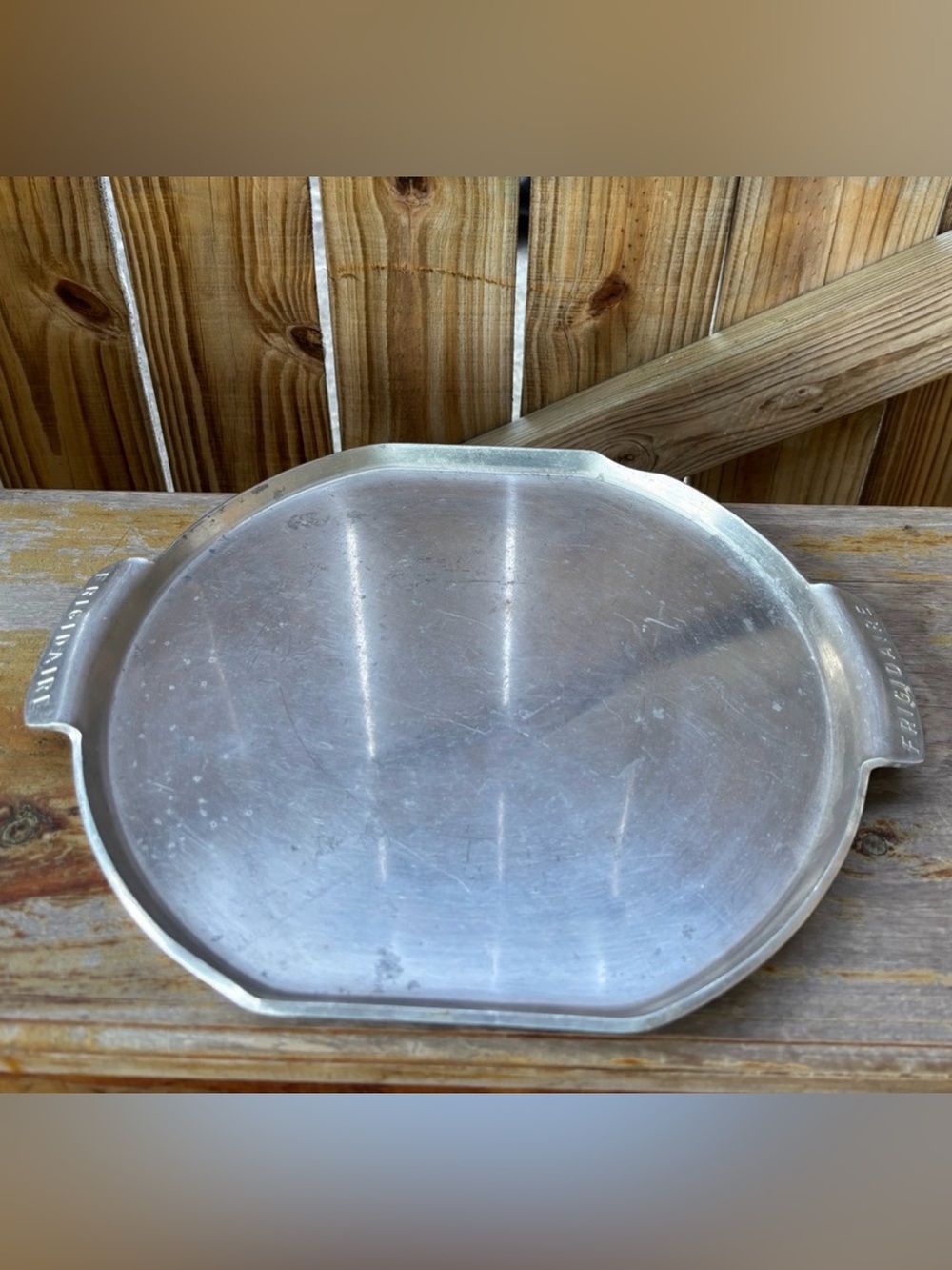 Vintage MCM Frigidaire Silver Aluminum Meat Thawing Tray 14 5/8”L